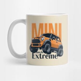 Car mini retro offroad extreme orange Mug